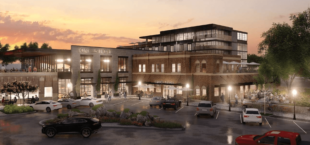 The mixed-use development