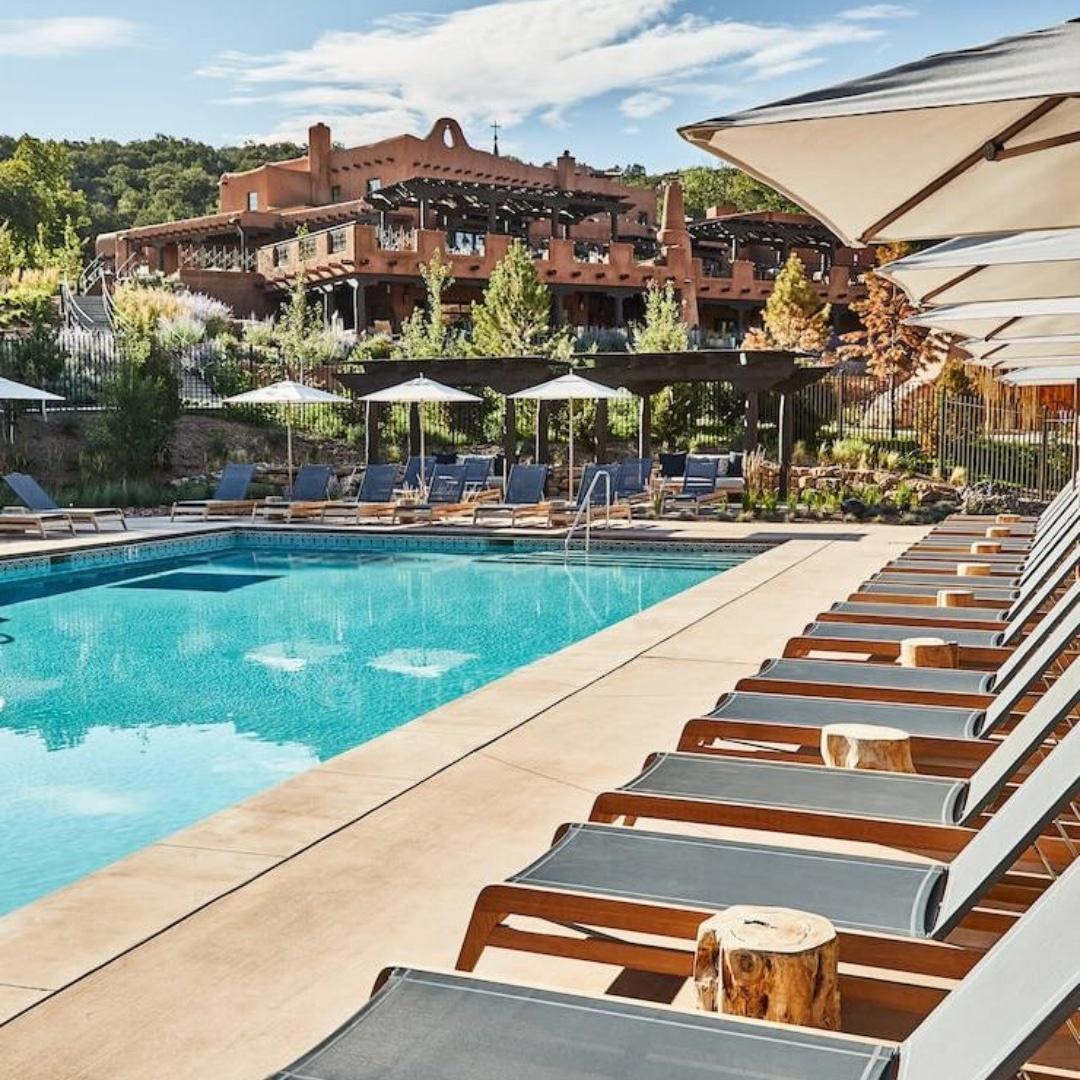 Construction of the additional spa and pool in the luxury resort